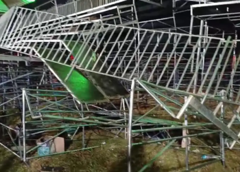 Arquibancada desaba em evento de rodeio em Eldorado e 60 ficam feridos