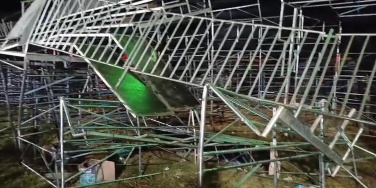 Arquibancada desaba em evento de rodeio em Eldorado e 60 ficam feridos