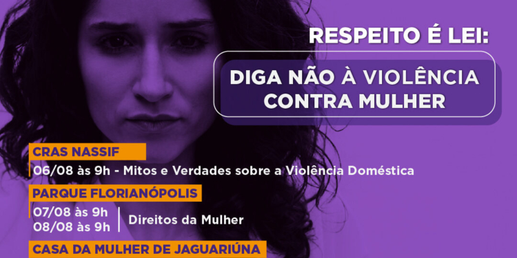 Agosto Lilás em Jaguariúna destaca combate à violência contra a mulher