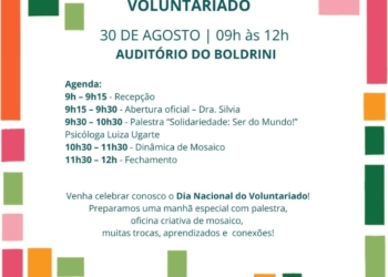 Boldrini promove palestra para marcar Dia do Voluntariado