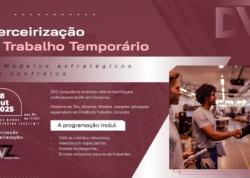 Consultoria promove em Campinas encontro sobre terceirização e trabalho temporário