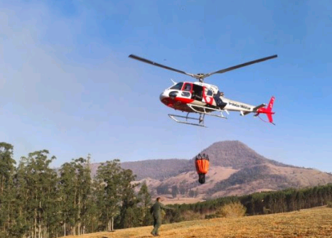 Aeronaves e brigadistas atuam contra incêndios no interior paulista