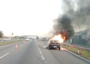 Ciclista morre atropelado na SP-101 em Hortolândia e carro pega fogo