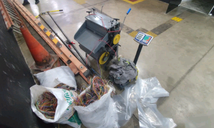 GM de Campinas apreende 82 quilos de fios de cobre em chácara no Jardim Monte Cristo