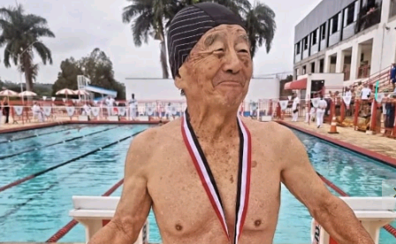 Aos 91 anos, nadador é destaque da delegação de Campinas na etapa final dos Jogos da Melhor Idade