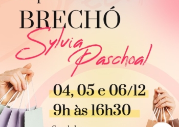 Brechó Sylvia Paschoal começa a partir de quinta com renda para obras assistenciais