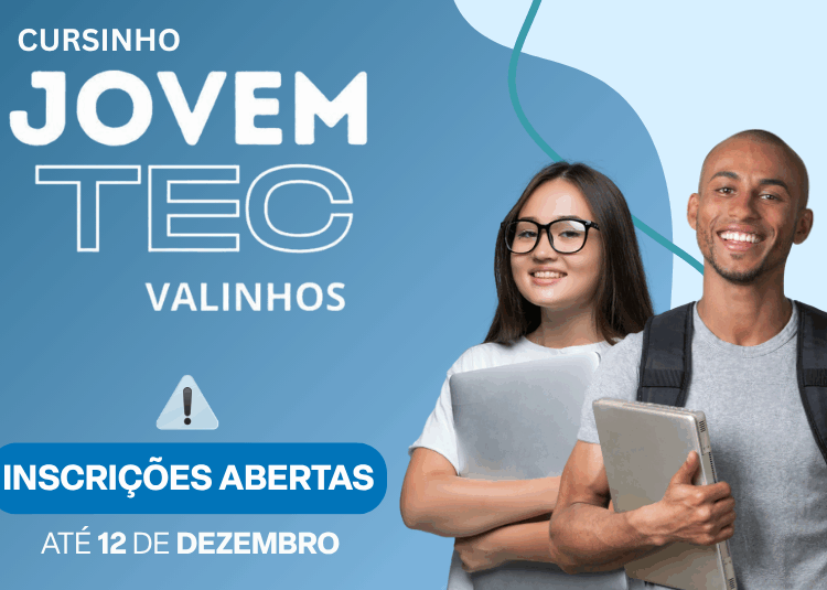 Cursinho gratuito JovemTec em Valinhos está com inscrições abertas