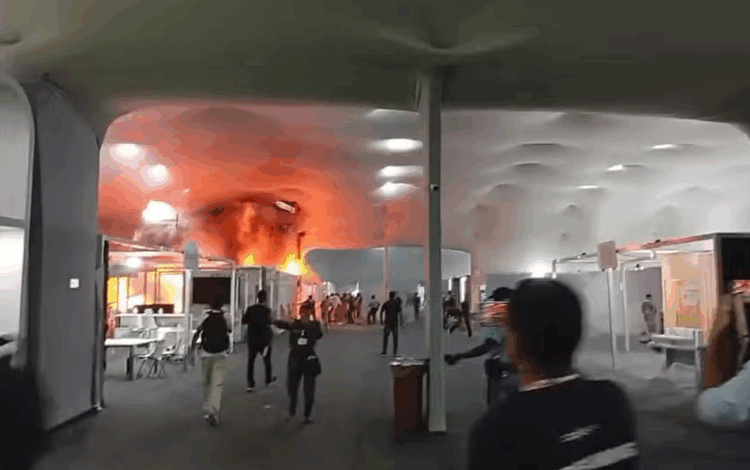 Incêndio atinge parte do pavilhão da COP30 em Belém