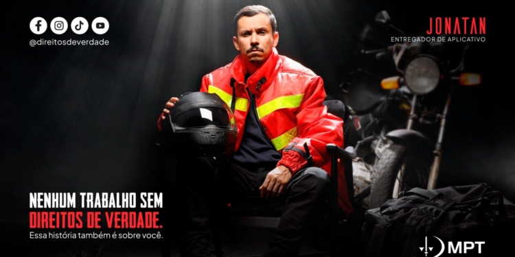 MPT lança nova campanha sobre direitos dos trabalhadores de aplicativos