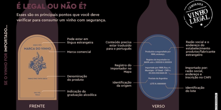 Campanha Vinho Legal orienta consumidores sobre vinhos de procedência garantida