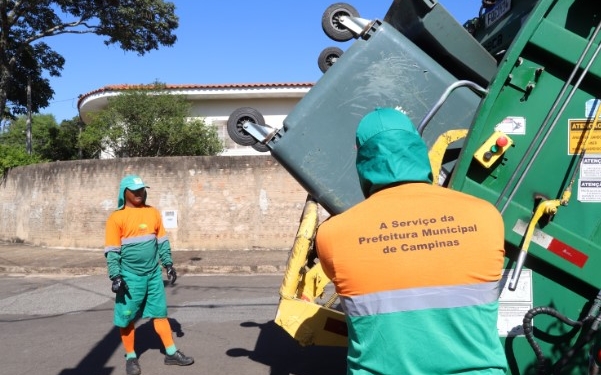 Coleta de lixo será antecipada em 1 hora a partir de segunda-feira em Campinas