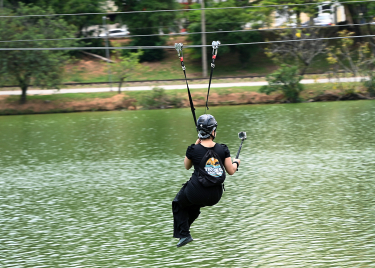 Tirolesa do Taquaral funciona todos os dias a partir desta segunda-feira