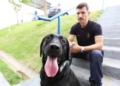 Black, o “recruta” canino da Guarda Municipal, se destaca em treinamentos