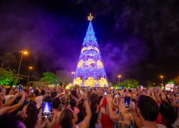 Natal de Jaguariúna tem árvore gigante, vila do Papai Noel e atrações artísticas