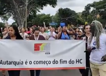 Servidores da Unicamp fazem paralisação contra proposta de autarquização da saúde