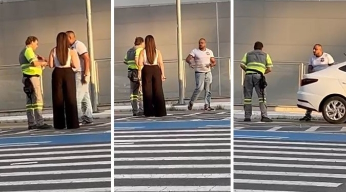 Motorista de aplicativo danifica celular de agente da Emdec durante fiscalização em Viracopos