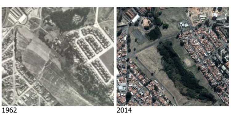 Plataforma traz imagens aéreas históricas de Campinas das décadas de 1940 e 1960
