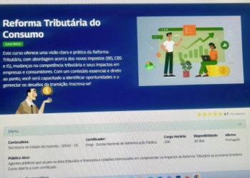 Enap abre curso sobre a Reforma Tributária para servidores e cidadãos