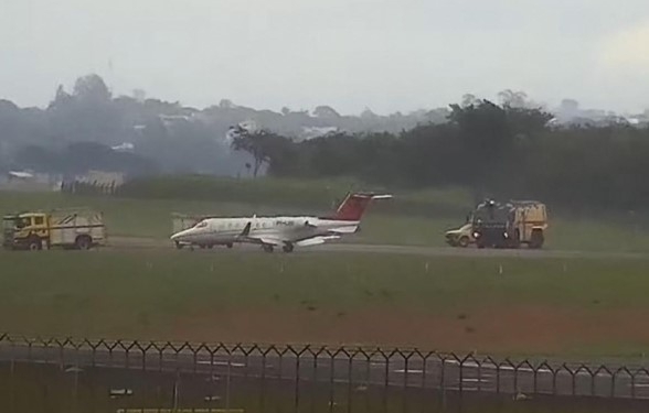 Jato faz pouso de emergência em Viracopos após piloto relatar problema nos freios