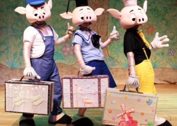 Musical infantil ‘Os 3 Porquinhos’ será apresentado neste domingo no Teatro Castro Mendes