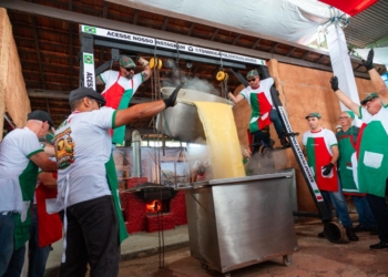 Domingo é dia do Tombo da Polenta na 75ª Festa do Figo e 30ª Expogoiaba