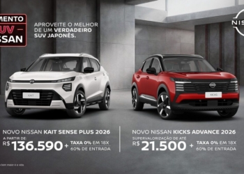 Nissan oferece condições especiais na Linha Kait e no novo Nissan Kicks