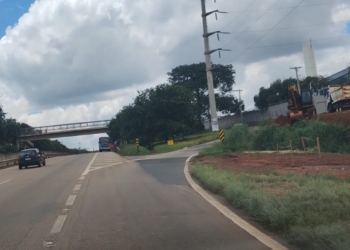 Obra bloqueia acesso à região do Jardim Rosolém, em Hortolândia, na rodovia SP-101
