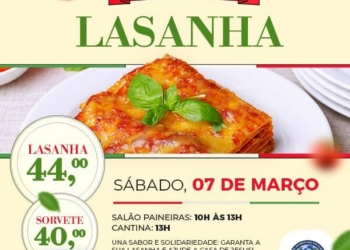 Casa de Jesus prepara nova edição da campanha solidária Lasanha Beneficente