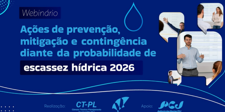 Webinário dos Comitês PCJ debate desafios e estratégias para segurança hídrica em 2026
