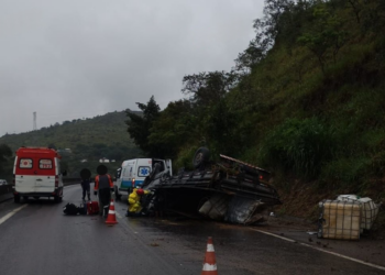 Acidente na D. Pedro deixa um ferido grave e causa congestionamento