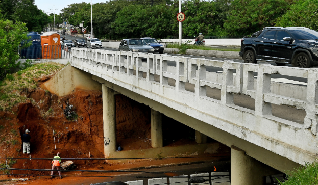 Começam obras para alargar pontes na Avenida Prestes Maia