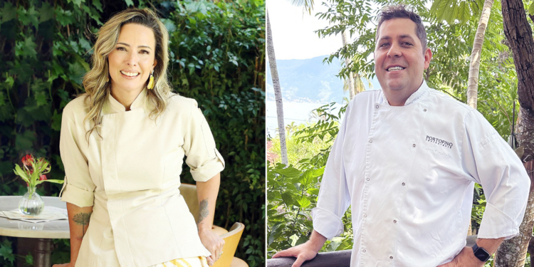 Chef Anouk (Donna Pinha) e Lucas Figueiredo (Portofino) cozinham a quatro mãos em jantar especial em Ilhabela