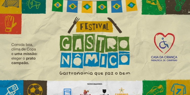 Casa da Criança Paralítica promove 1º Festival Gastronômico solidário inspirado na Copa