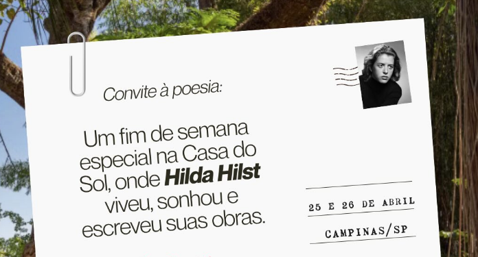 Casa do Sol realiza terceira edição de festival em homenagem a Hilda Hilst