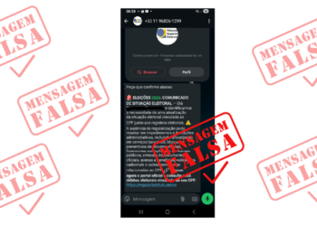 TRE-SP alerta para falsa comunicação sobre débitos eleitorais em aplicativo de mensagem