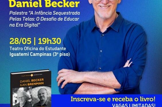 Escola Comunitária de Campinas promove palestra ‘A infância sequestrada pelas telas’, com Daniel Becker