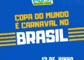 Bloco Vô Jajá faz carnaval fora de época na estreia do Brasil na Copa