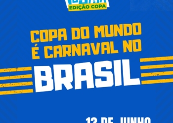 Bloco Vô Jajá faz carnaval fora de época na estreia do Brasil na Copa