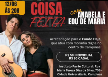 Espetáculo une celebração do Dia dos Namorados, música e solidariedade em Campinas