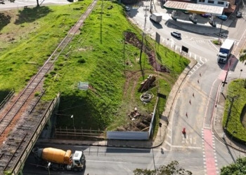 Obras do Trem Intercidades avançam em Vinhedo com construção do primeiro viaduto