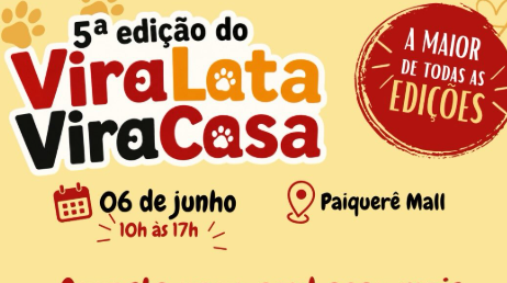 ViraLata ViraCasa promove megafeira de expositores neste sábado