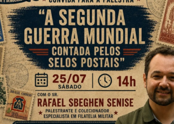 Campinas terá palestra sobre história da Segunda Guerra Mundial por meio de selos postais